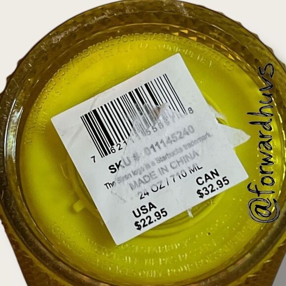 Starbucks Gradient Lemon Yellow Blue Studded Cold Tumbler – Venti 24oz - Picture 7 of 9